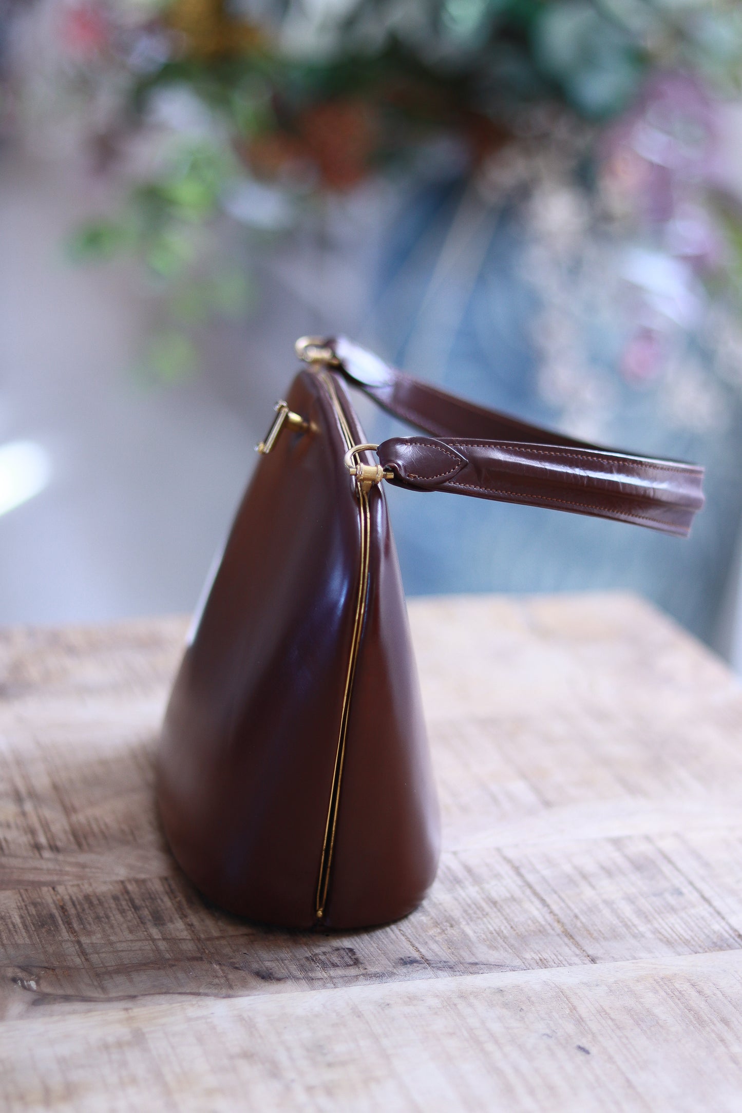Sac cuir lisse 1950