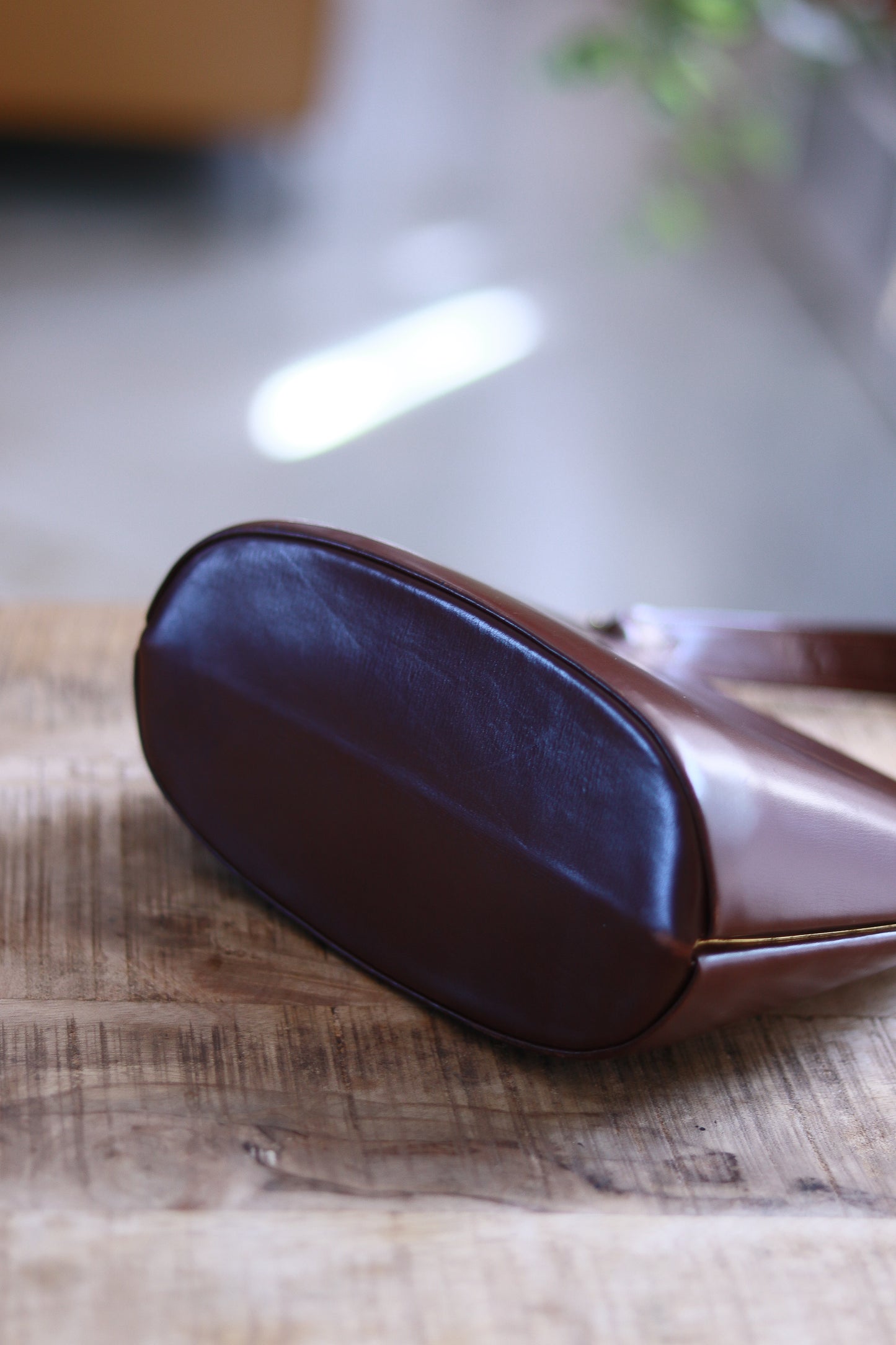 Sac cuir lisse 1950
