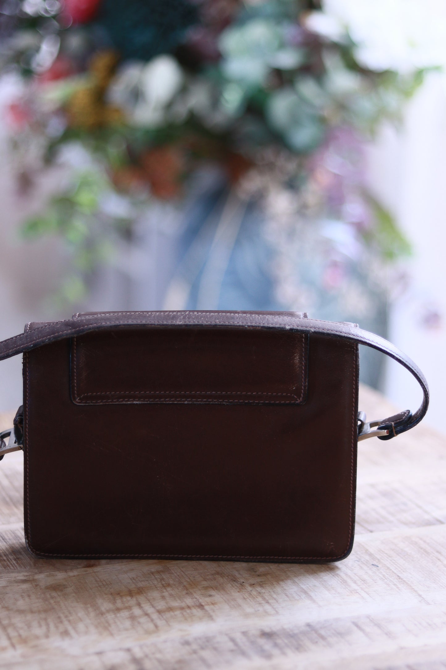 Sac à main cuir marron