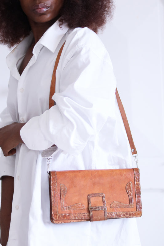 Sac en cuir vintage