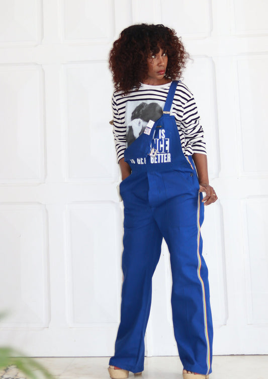 Salopette Bleu de travail vintage 1970