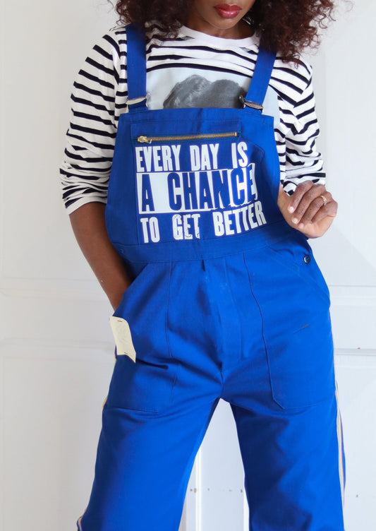 Salopette Bleu de travail vintage 1970