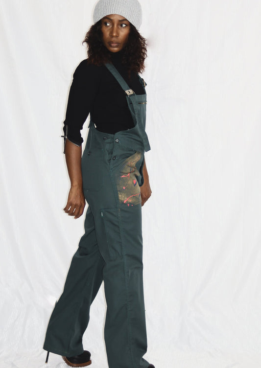 Salopette Bleu de travail vintage upcyclée