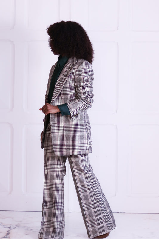 Podium tailleur pantalon seventies