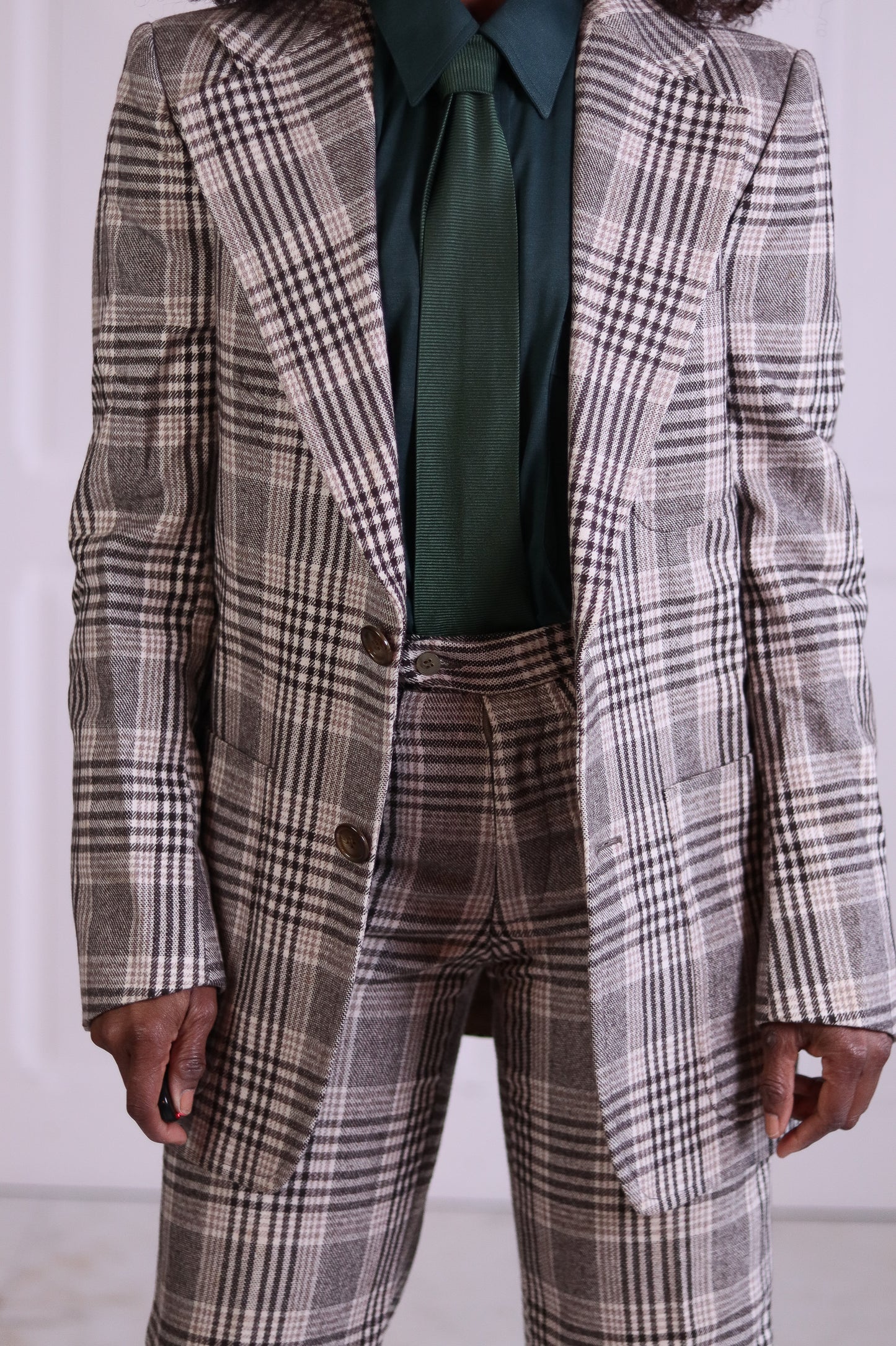 Podium tailleur pantalon seventies