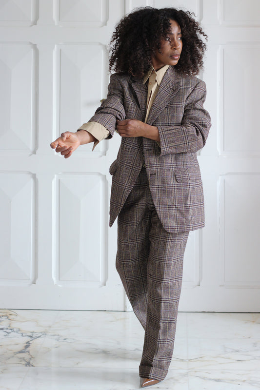 Oxford tailleur pantalon en laine