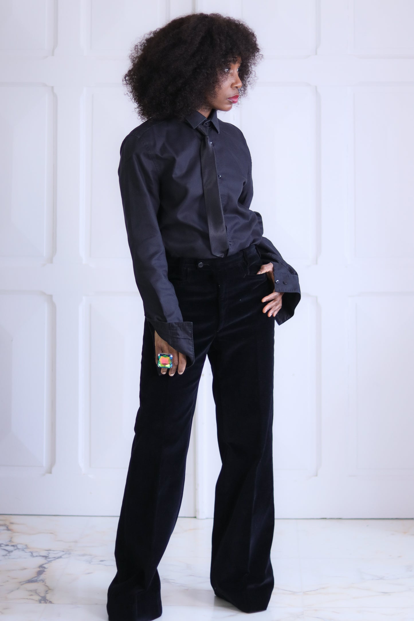 Tailleur pantalon en velours