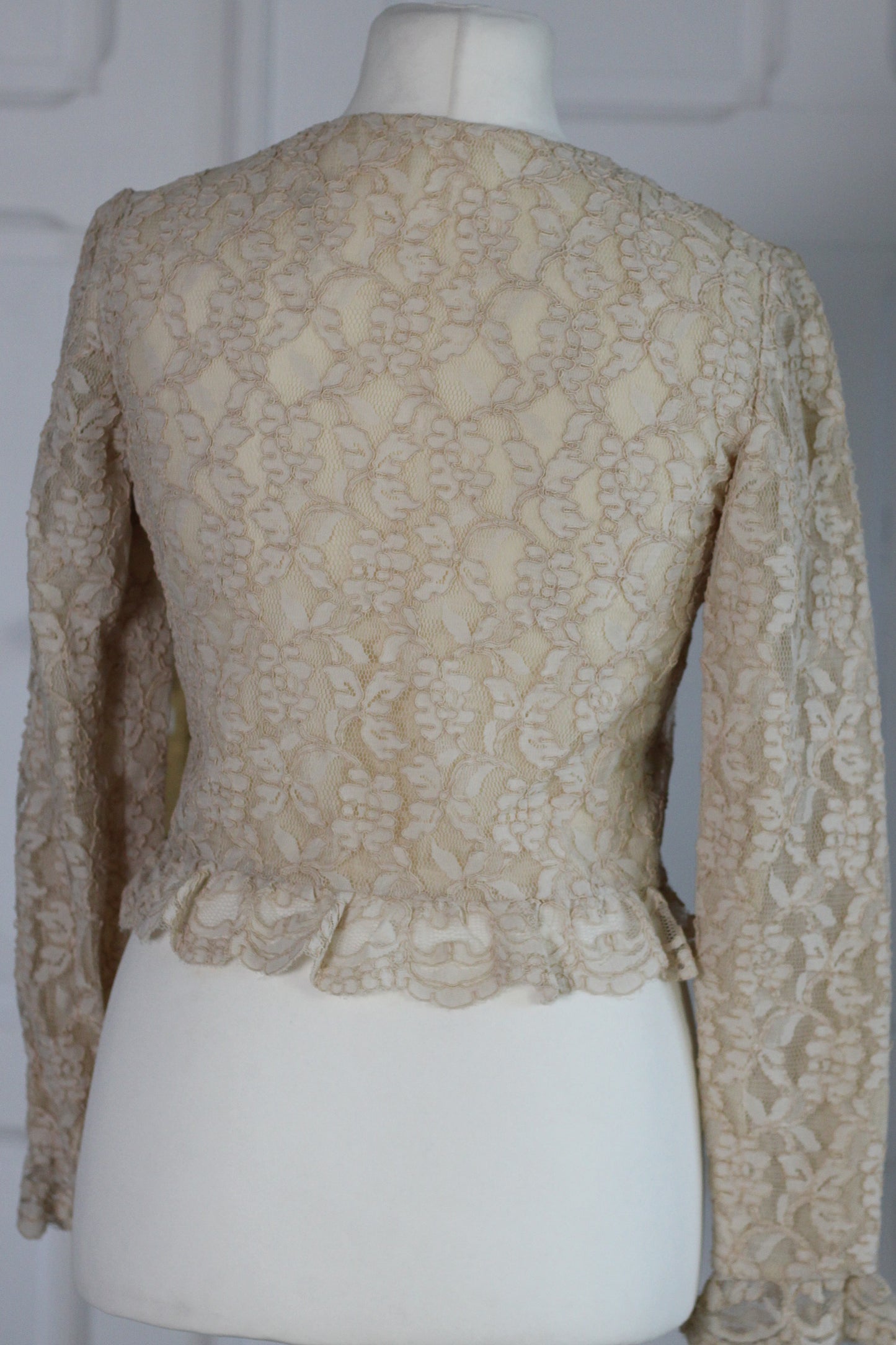 Antonella top en dentelle écrue