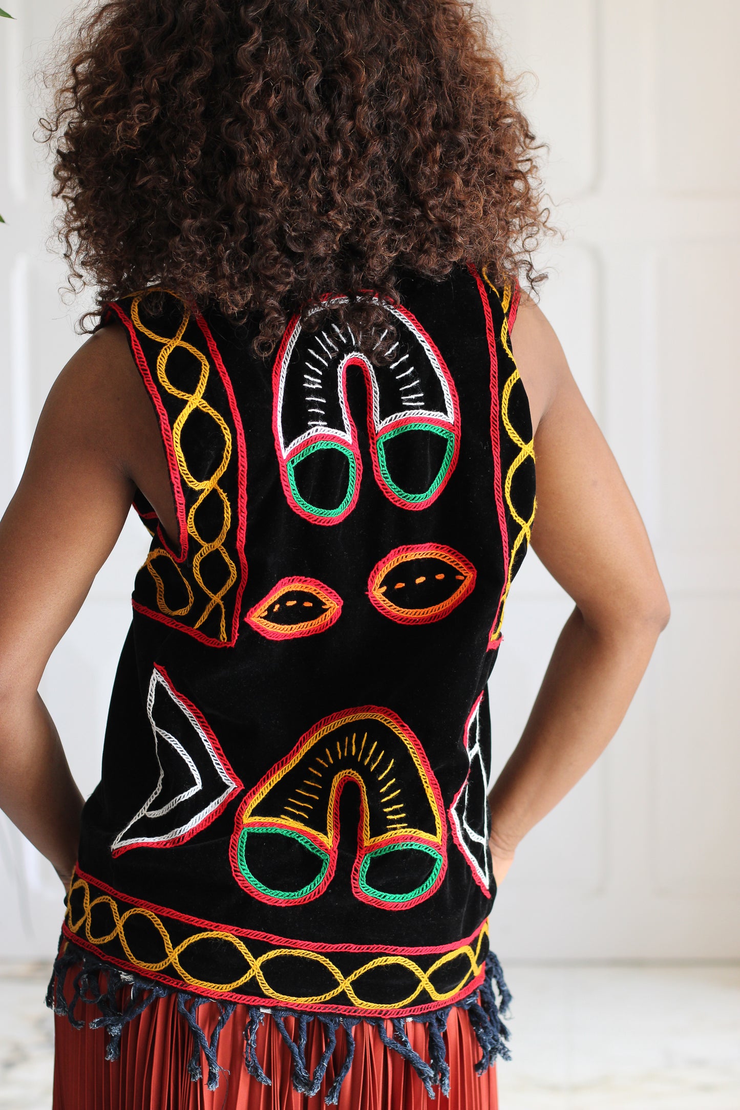Fait main top tribal bohème ethnique
