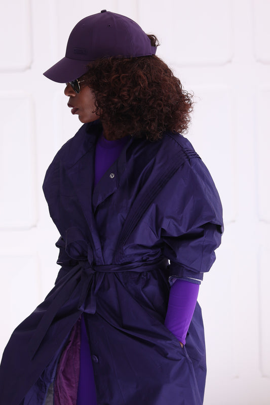 Liz Thomas trench matelassé oversize