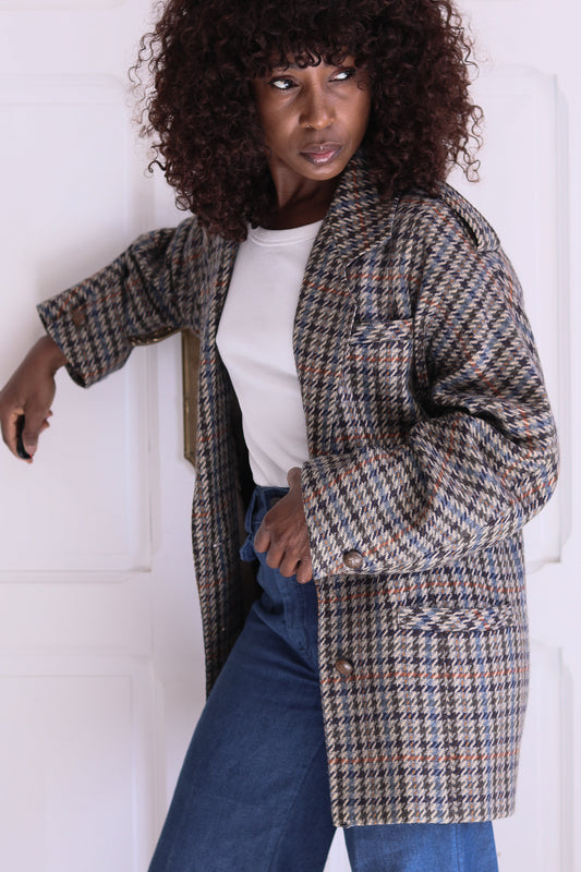 Bogner blazer à motif pieds de coq