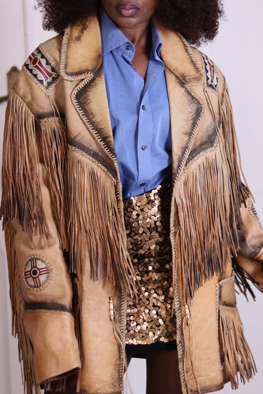 La Grange veste à franges artisanale