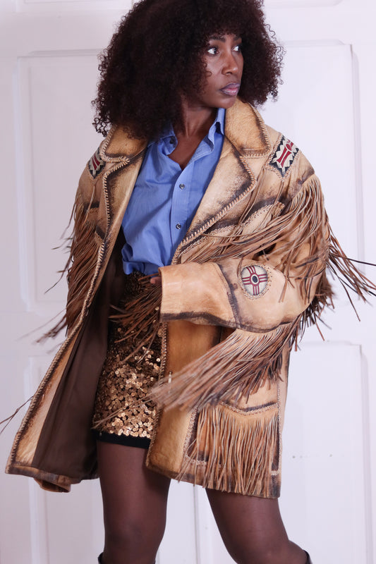 La Grange veste à franges artisanale