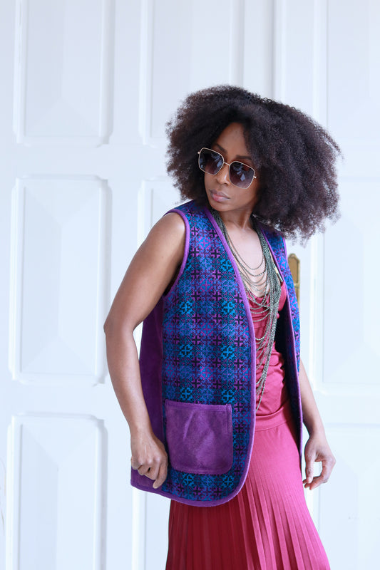 Gwydir veste en laine et daim