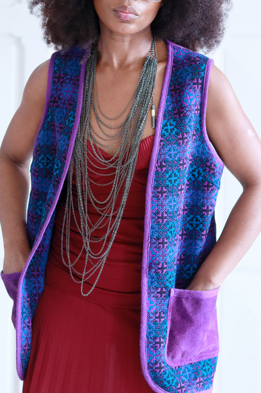 Gwydir veste en laine et daim