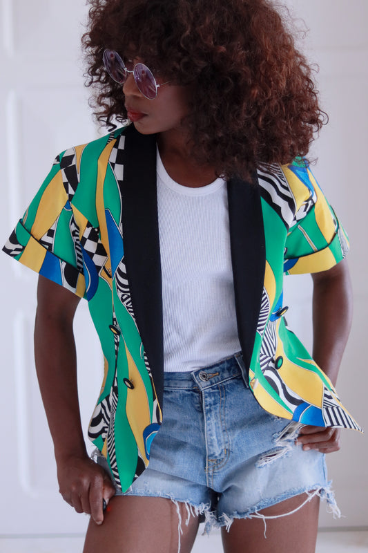 Impression Paris veste coloré