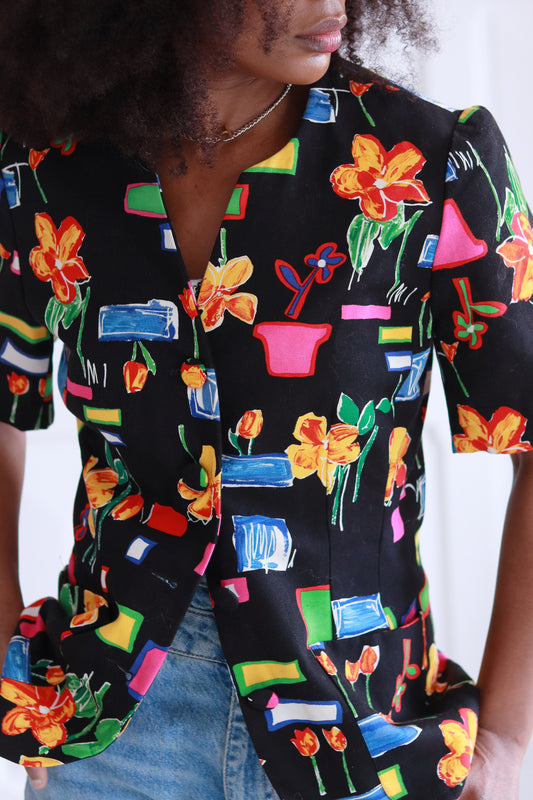 Marcelle Griffon veste à motifs