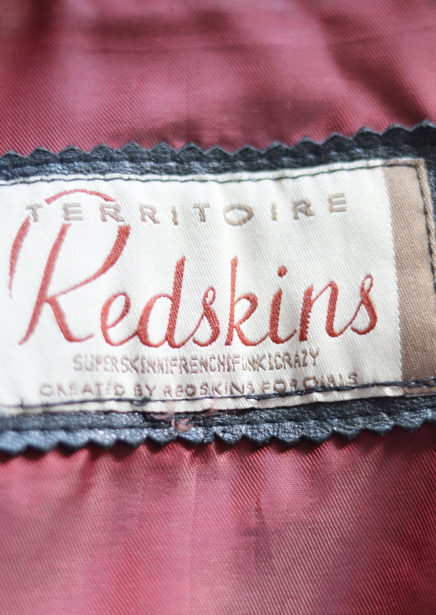 REDSKINS veste en cuir