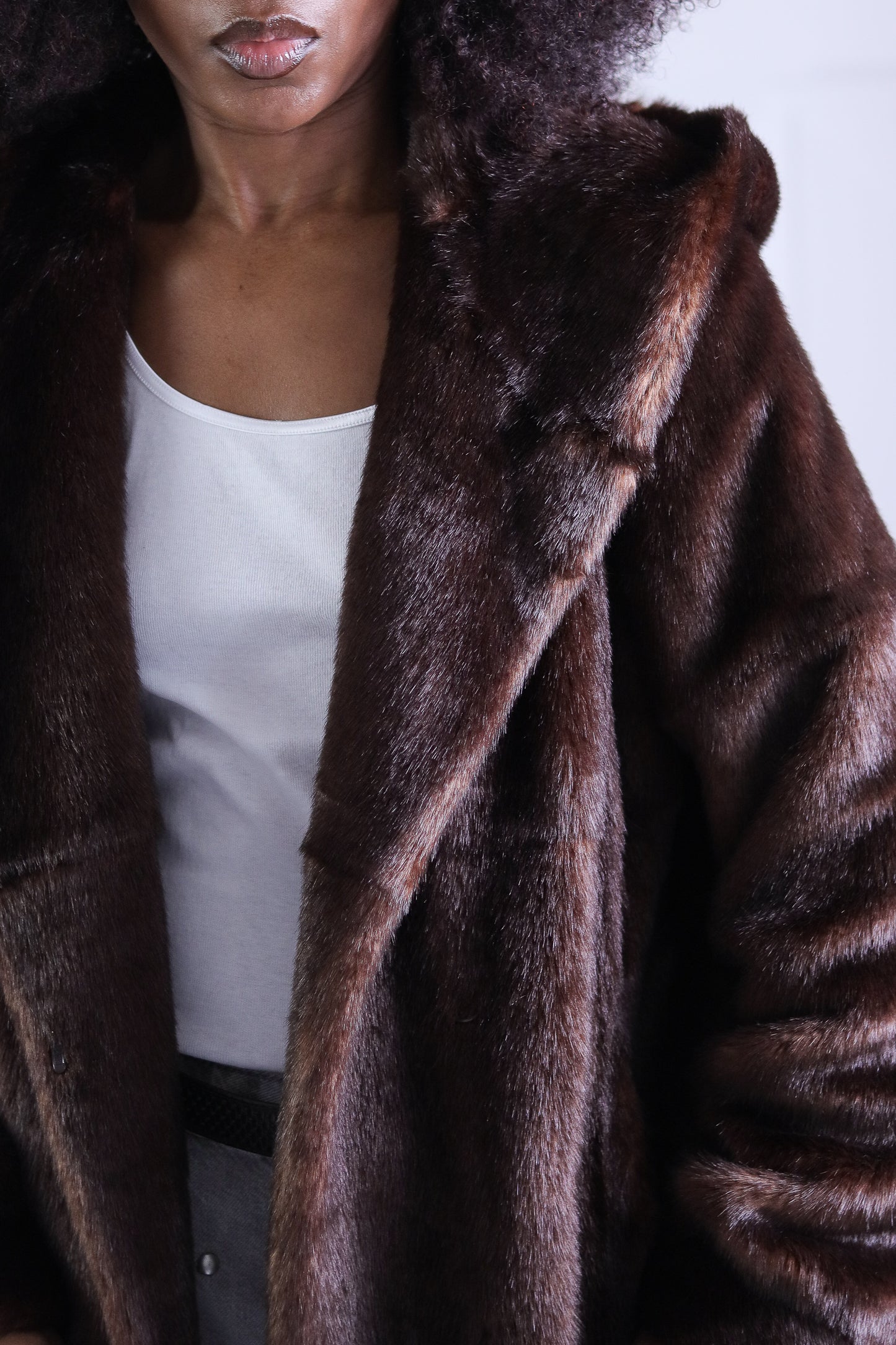 1.2.3 Paris veste en fausse fourrure