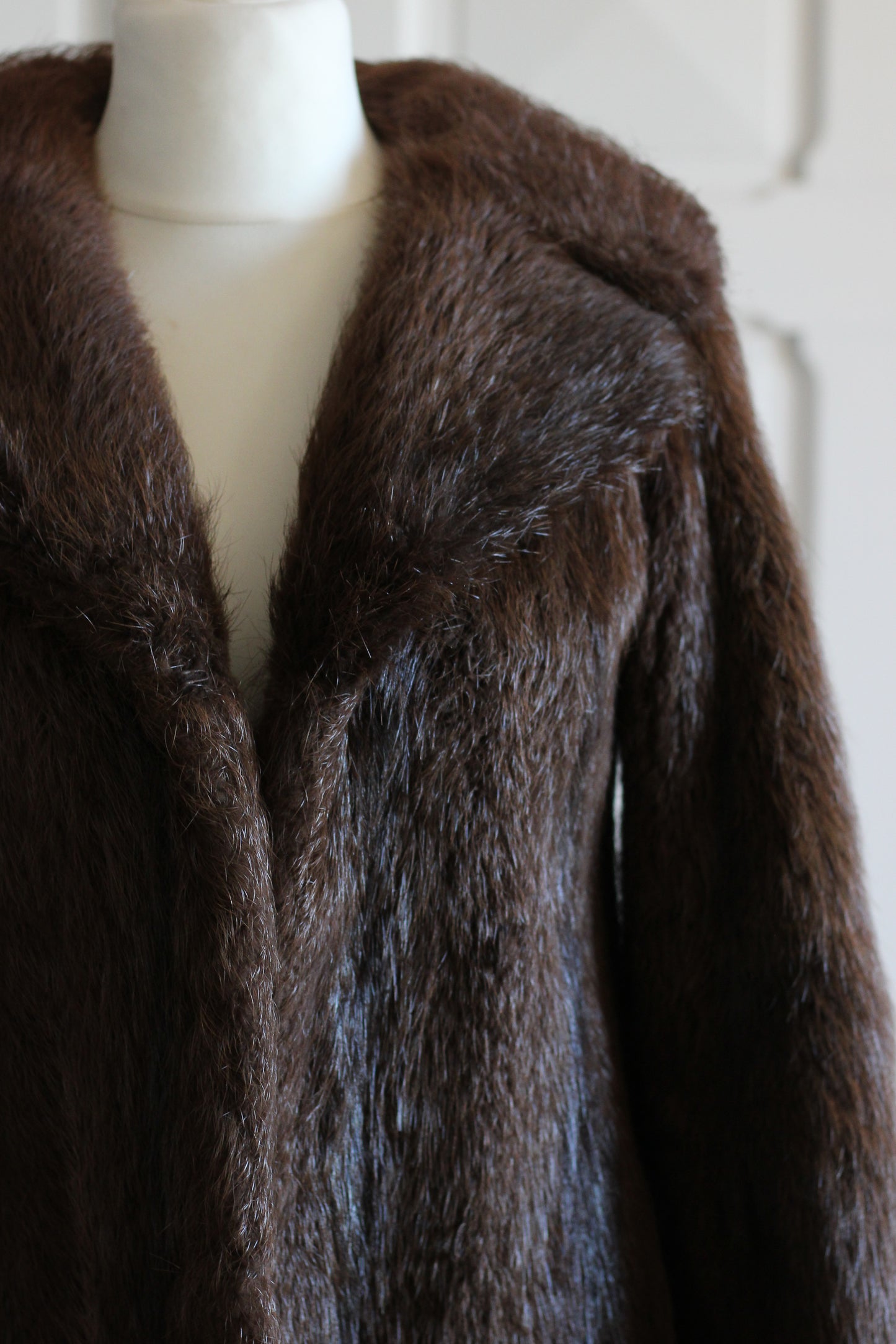 Fait main veste en poils rasés