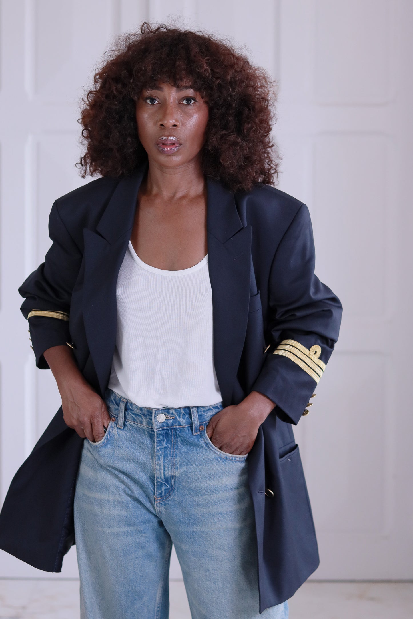 Liliane Attias veste de la marine