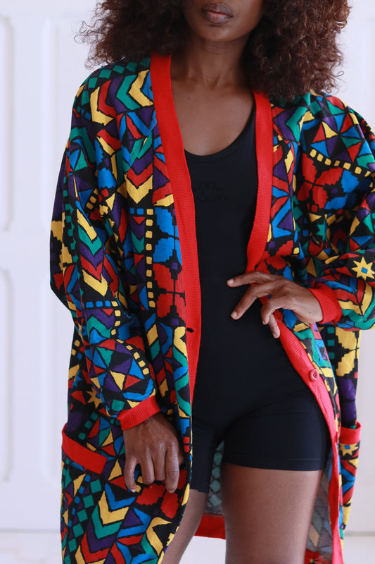 Veste de sport multicolore