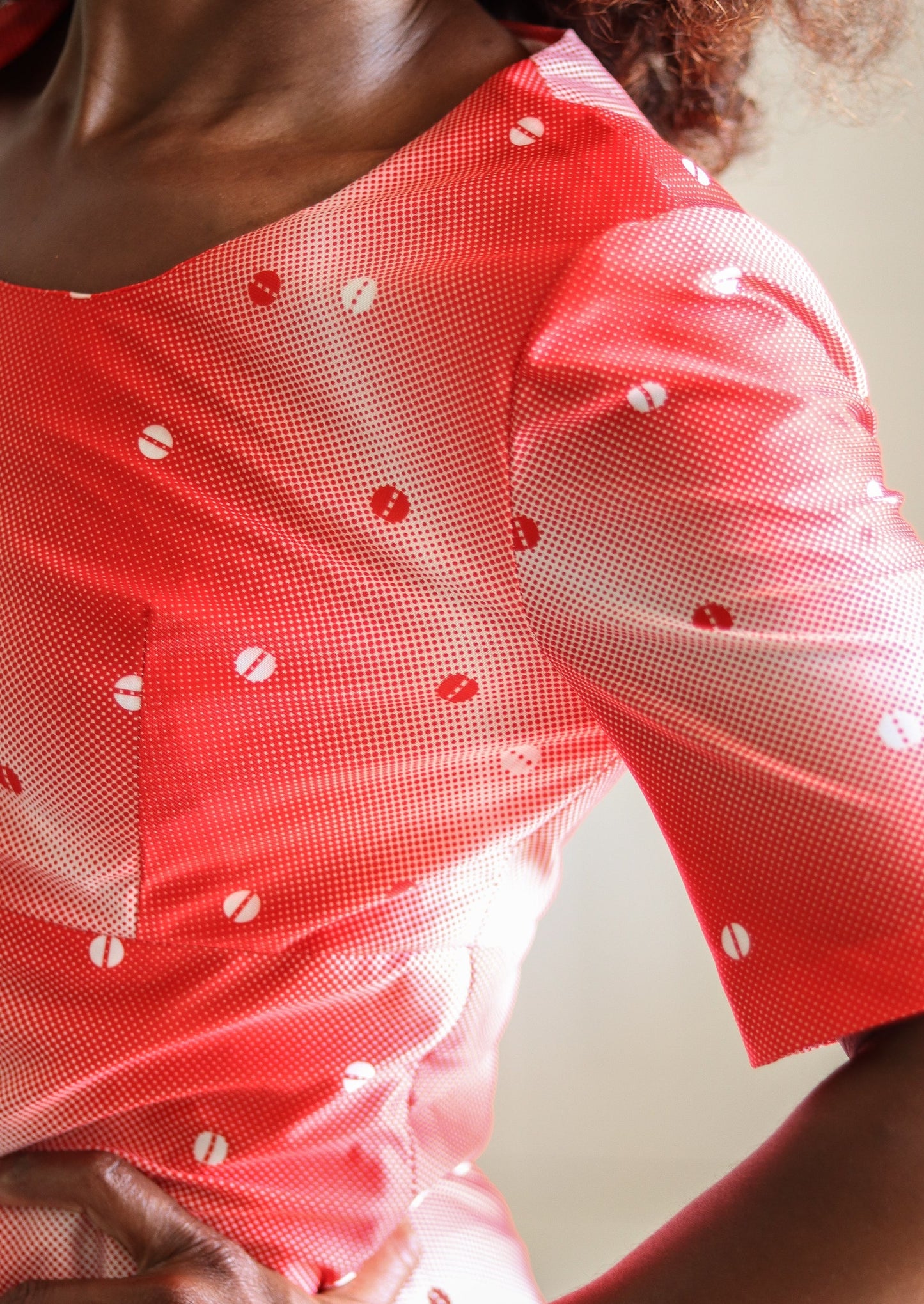 FAIT MAIN longue robe années 60