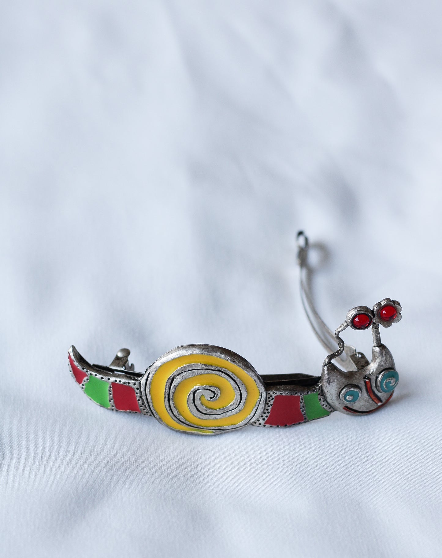 Barrette escargot fait main