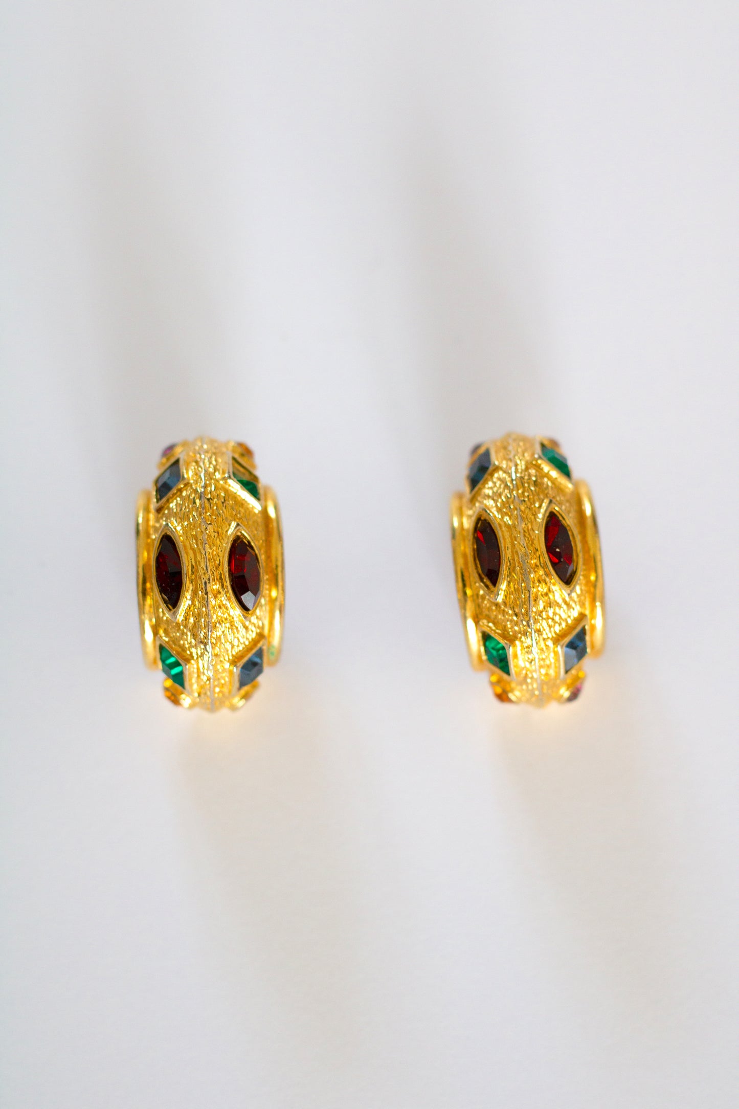 Boucles d'oreilles à clips LERITZ années 80