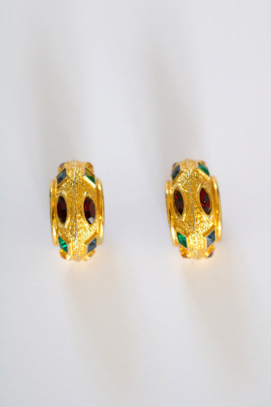 Boucles d'oreilles à clips LERITZ années 80