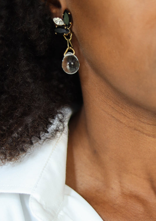 Boucle d'oreille forme goutte