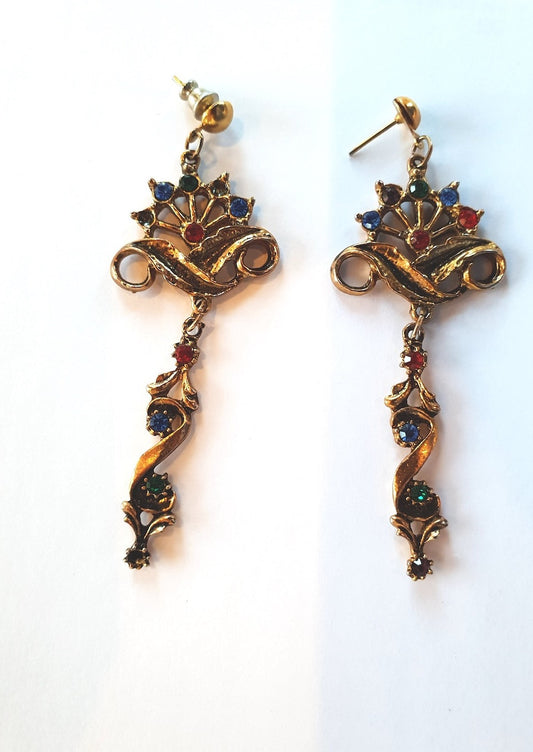 Boucles d'oreilles en métal doré