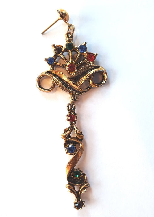 Boucles d'oreilles en métal doré