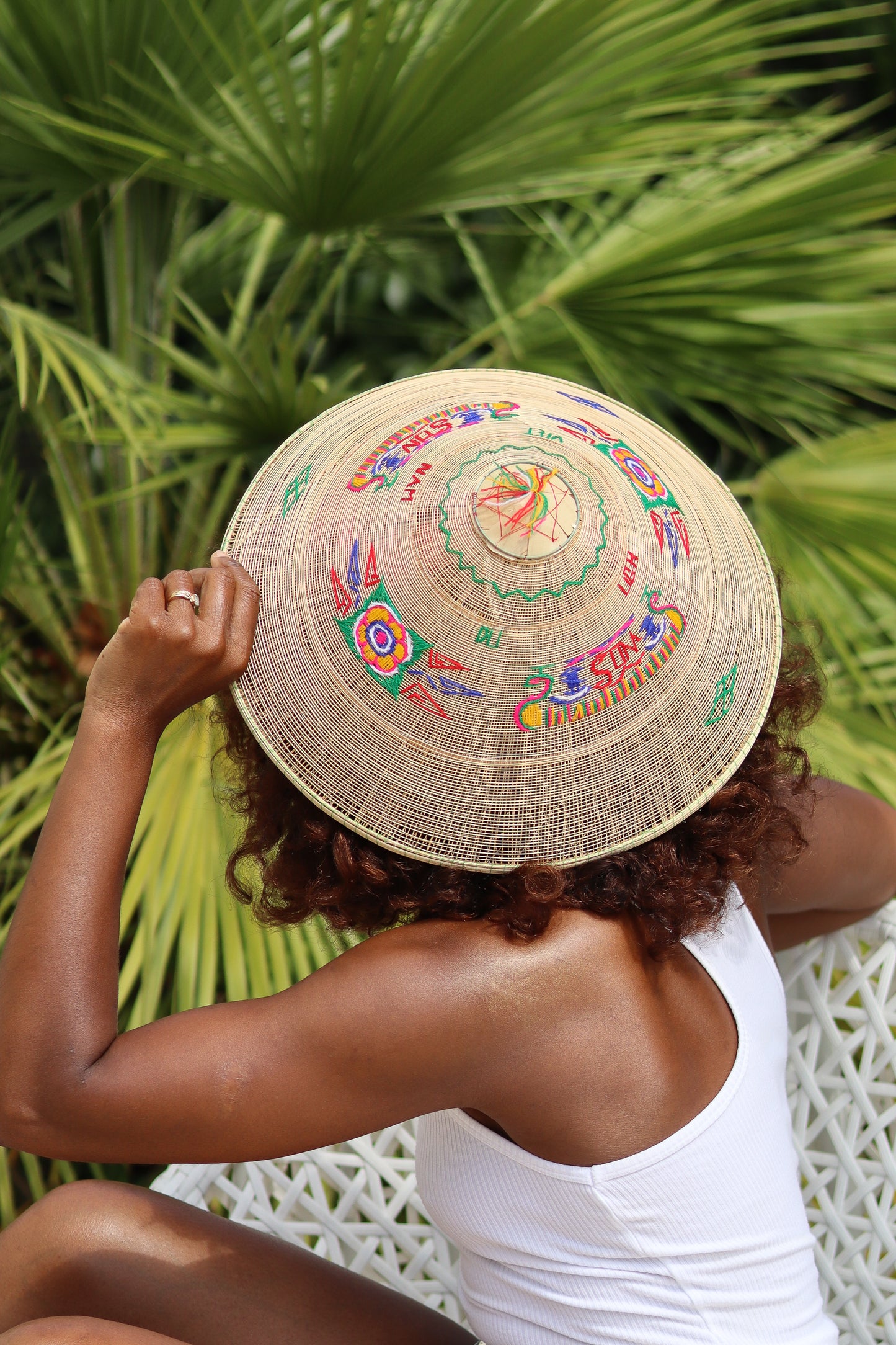 Chapeau Vietnam brodé