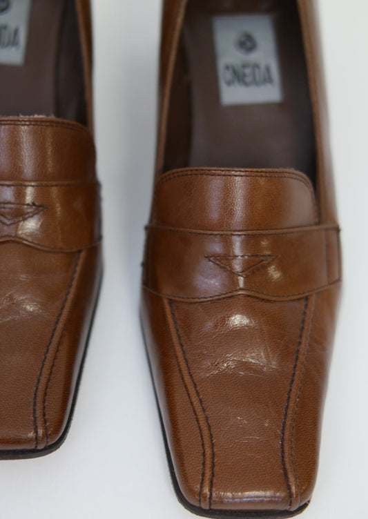 Mocassins ONEIDA en cuir -années 80