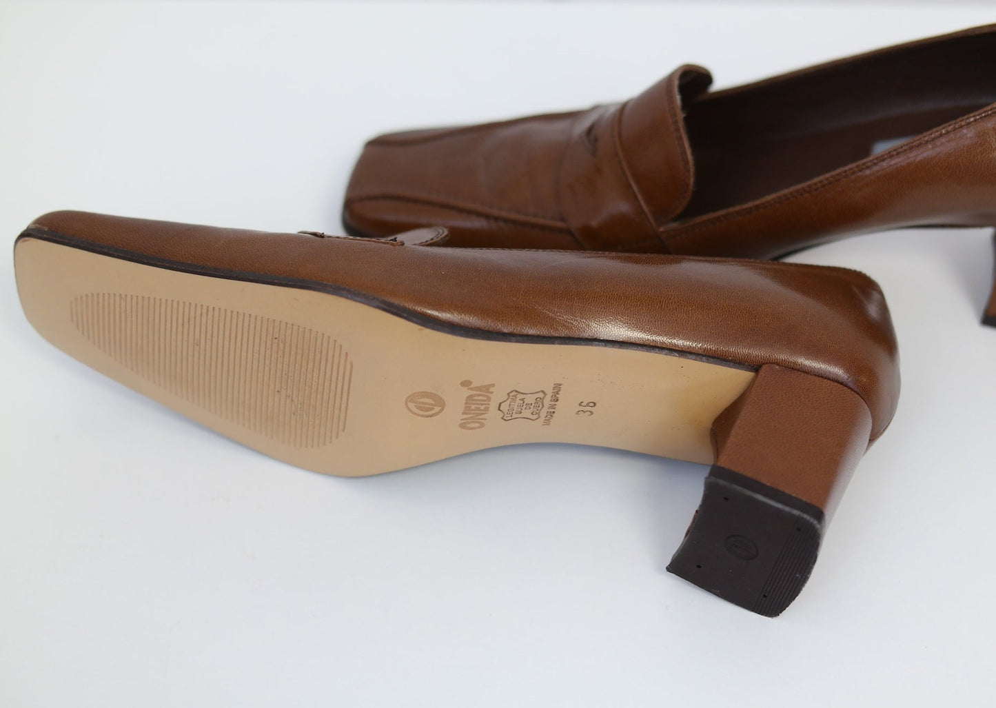 Mocassins ONEIDA en cuir -années 80