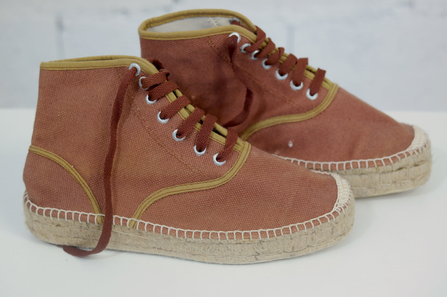 Espadrilles en toile vintage années 90 SAN MARINA