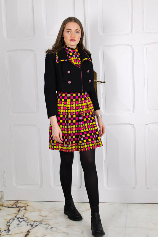 Ensemble robe années 60 fait main