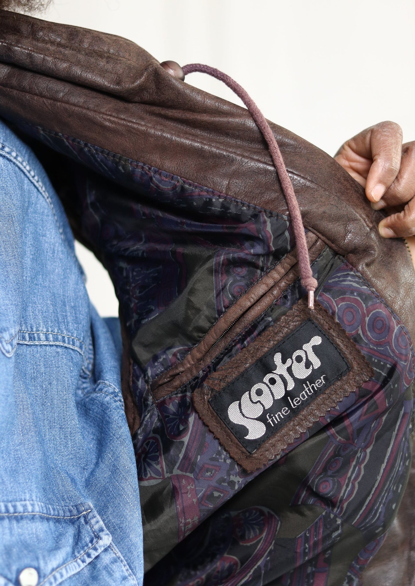 Gilet cuir SCOOTER 90's