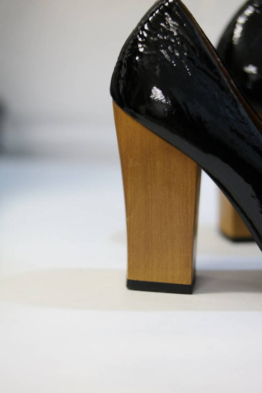 Escarpin cuir verni -AREZZO