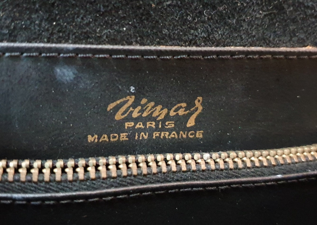 Sac à main en cuir de veau années 50