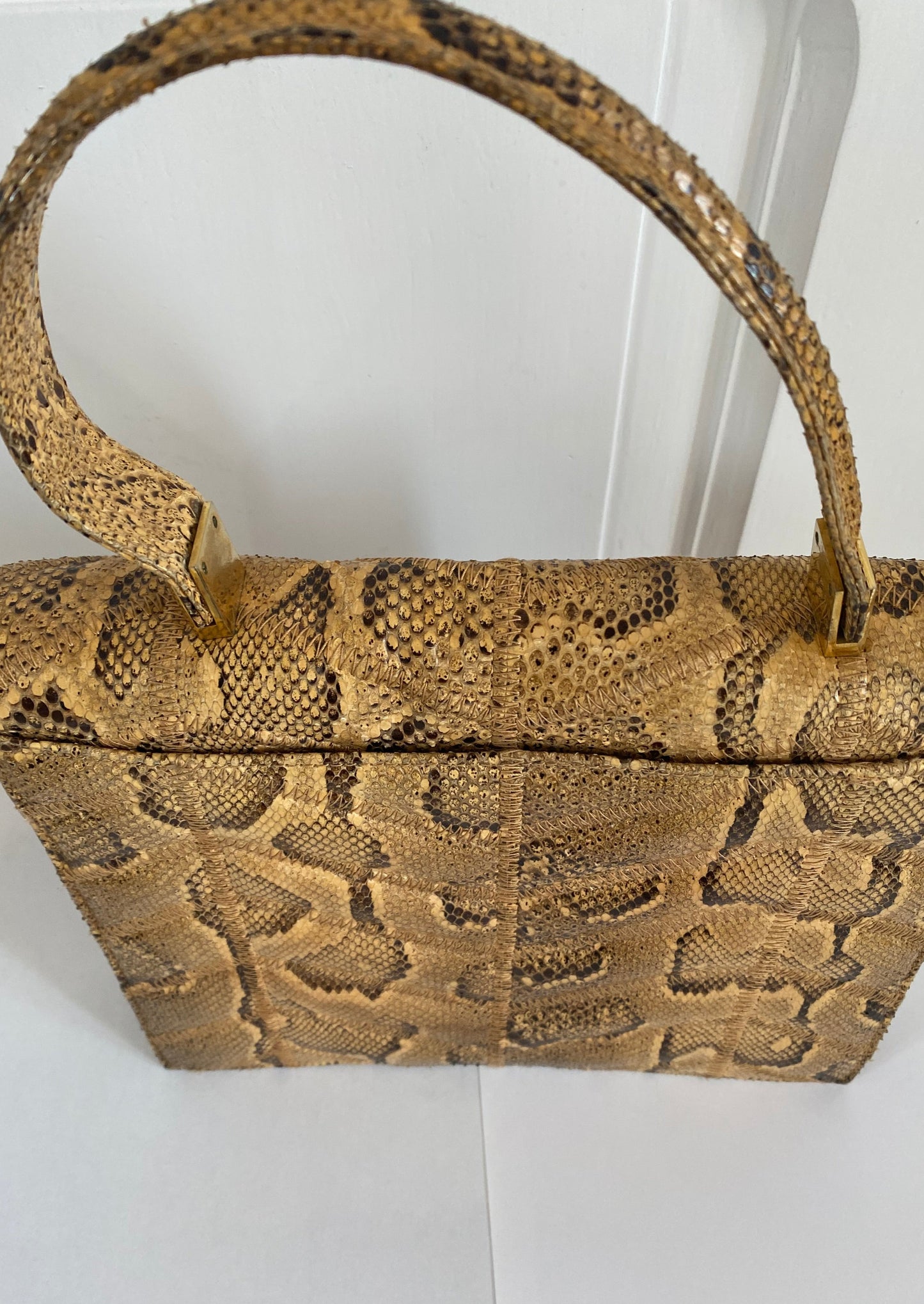 Sac à main en cuir années 50