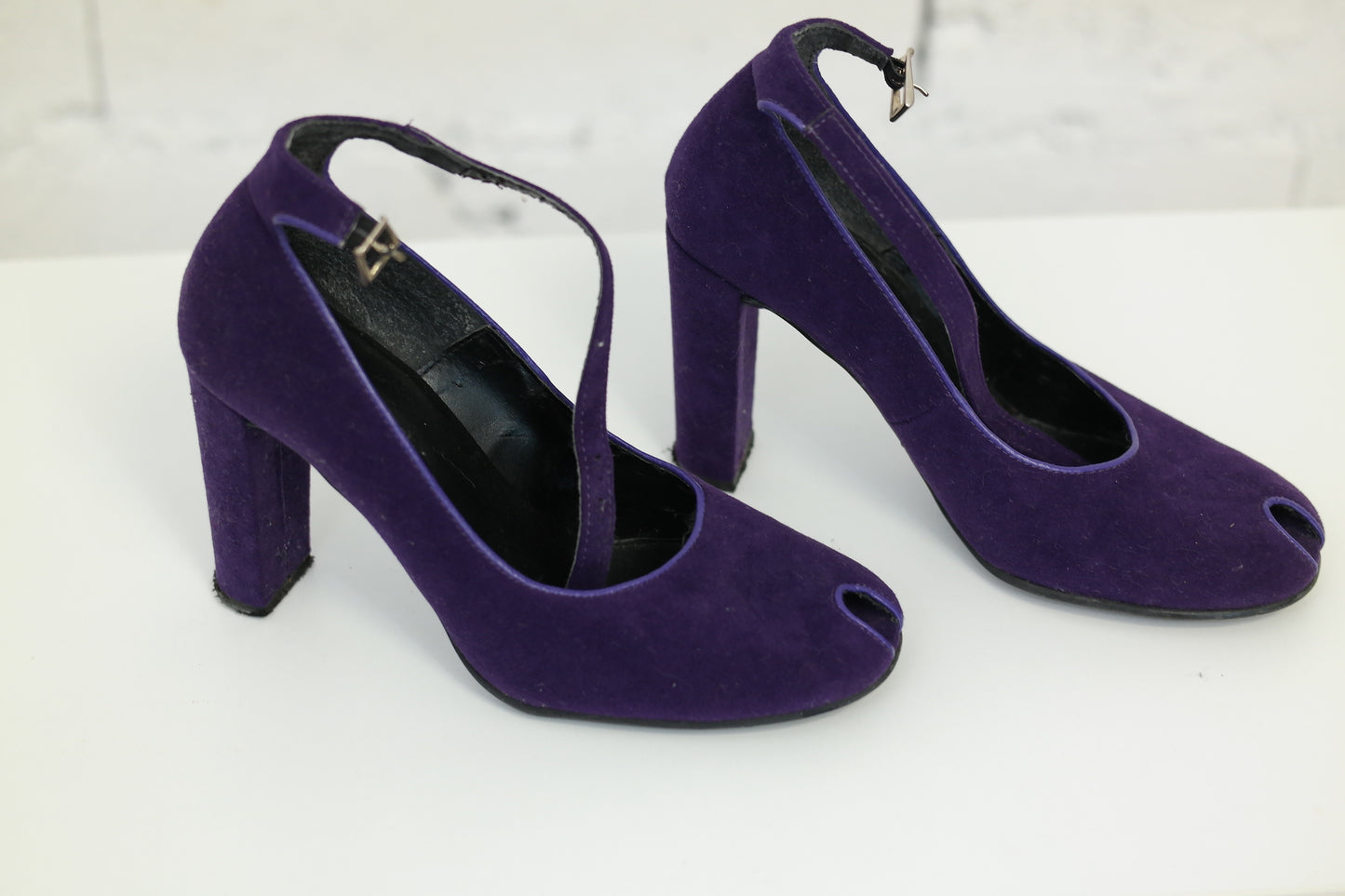 Escarpin vintage en velours