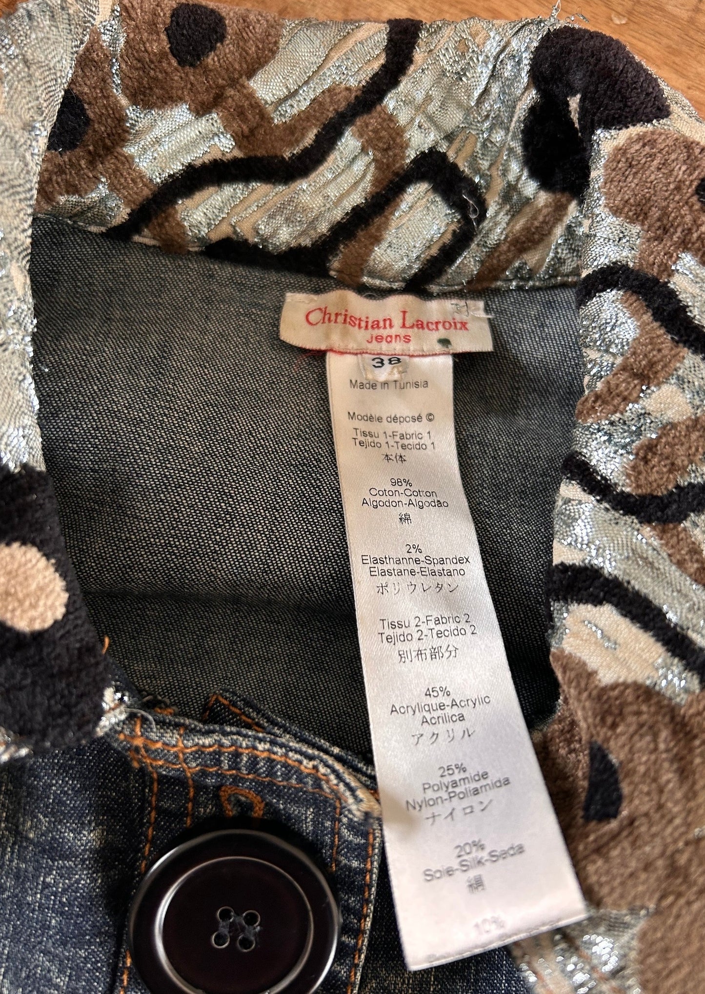 Christian LACROIX veste jean