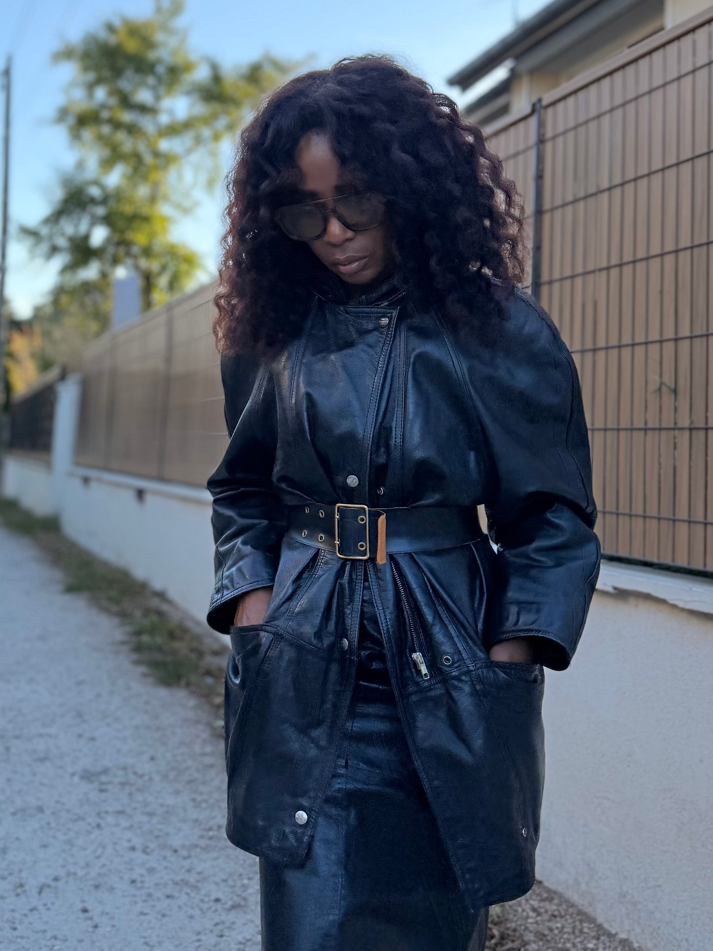 Mac Douglas veste en cuir