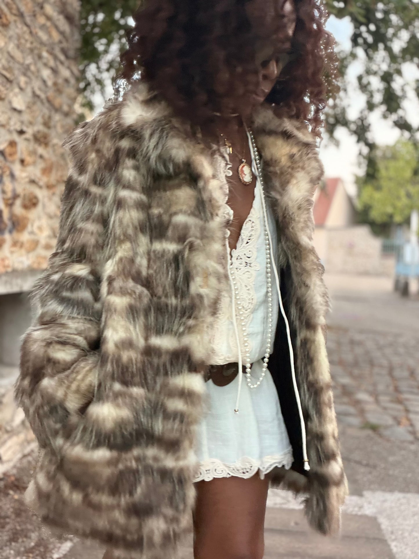 Veste vintage en fourrure