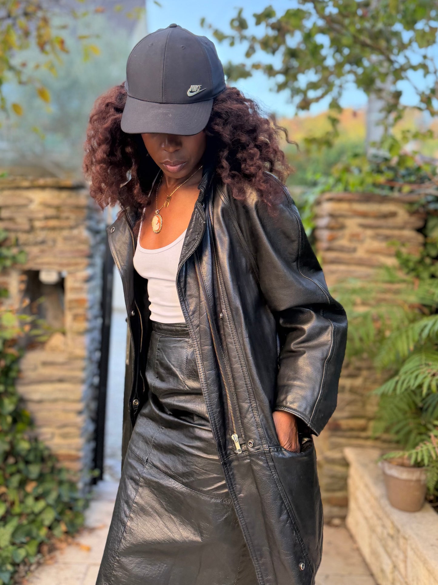 Mac Douglas veste en cuir
