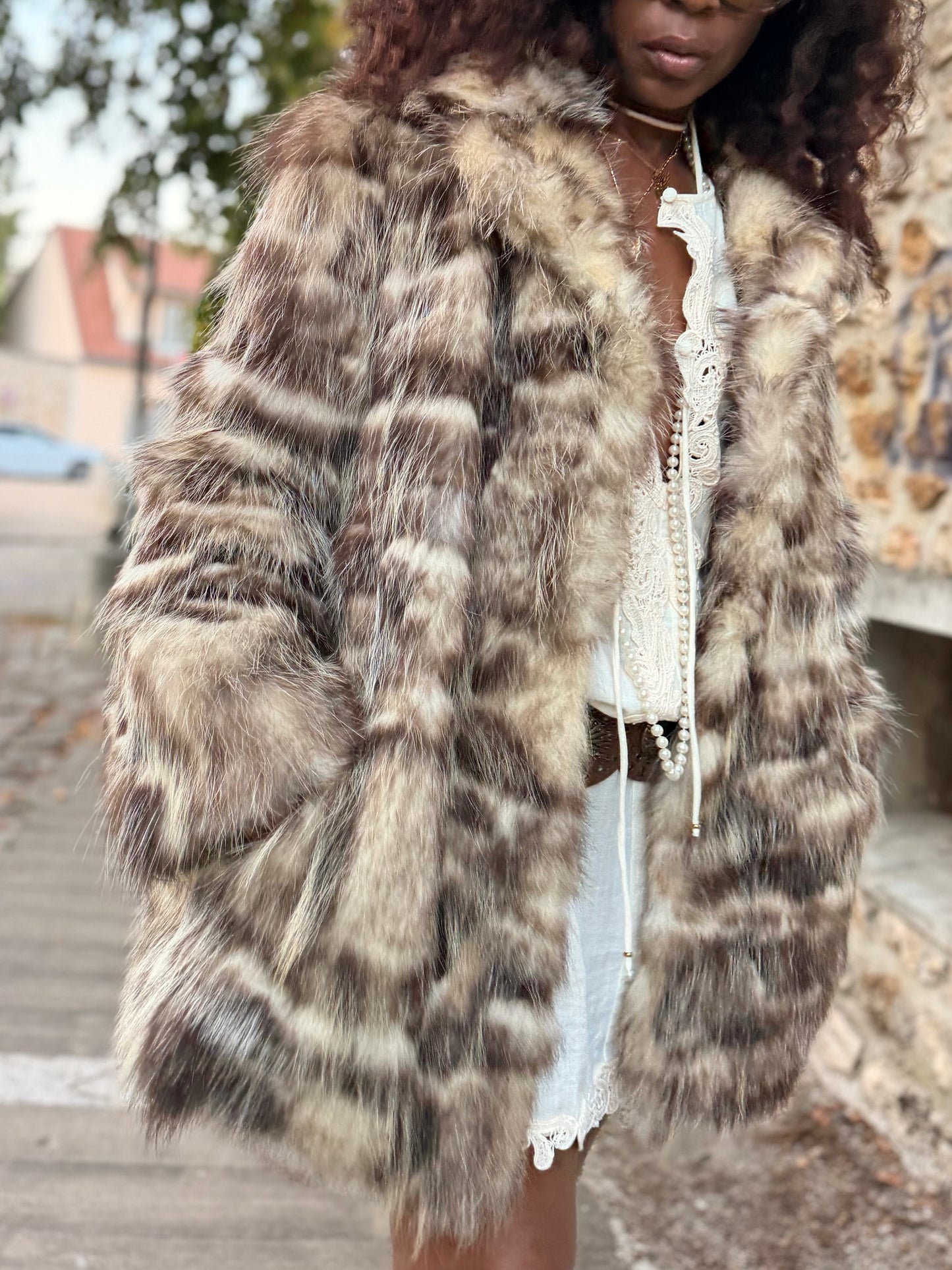 Veste vintage en fourrure