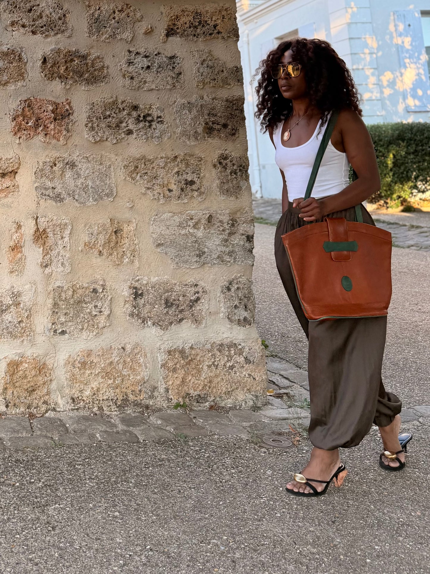 Grand sac cabas vintage Boss inter