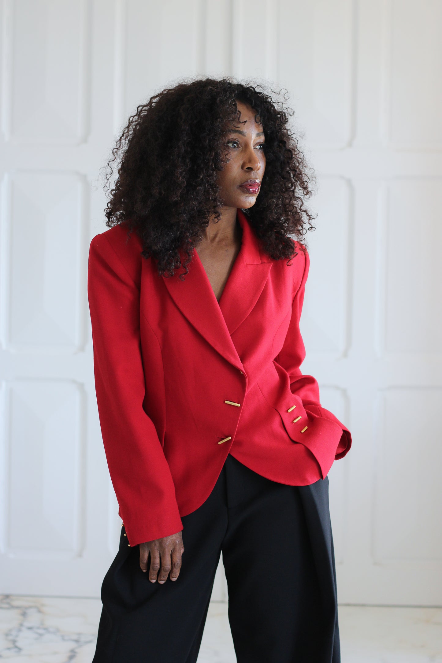 Extenzo Paris blazer rouge croisé